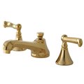 Kingston Brass KS4472FL 8" Widespread Bathroom Faucet, Polished Brass KS4472FL